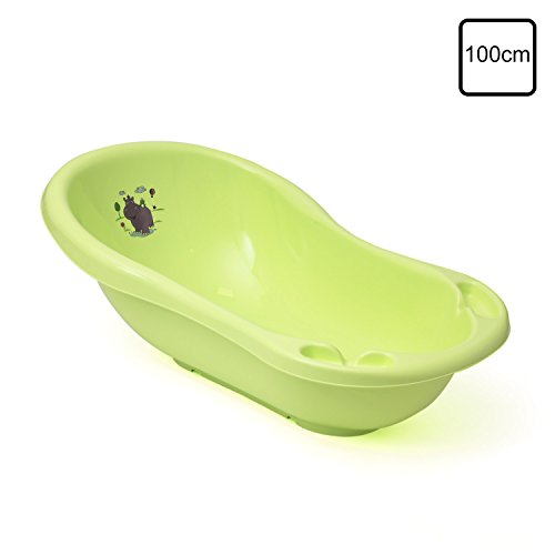 Baby Badewanne XXL Hippo limone grün 100 cm ohne Stöpsel! - 3