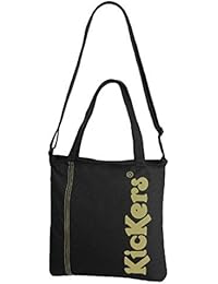 Kickers Dorado y negro bolsa de la compra Cruz Cuerpo Bolsa
