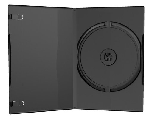 50 DVD CD Hüllen slim 7mm black