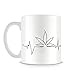 Produktbild Cannabis Weed Stoner Design with Heart Monitor Life Pulse Tasse