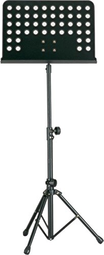 Preisvergleich Produktbild Notenständer, klappbar, schwarzes Aluminium