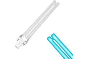 Comioke Lámpara UV de Repuesto, 11W G23 Lámpara de Desinfección, Bombilla UV de Reemplazo, Recambio Bombilla para Filtro y Clarificadores UVC