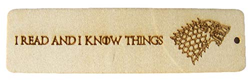 Segnalibro de Il Trono di Spade, in legno, con lupo mannaro Stark, regalo da cucina, da matrimonio, con incisione al laser, by Fastcraft UK