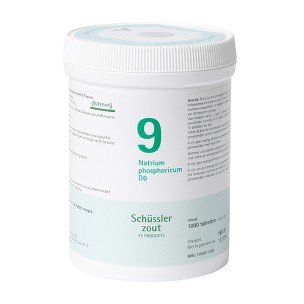Preisvergleich Produktbild Schüssler salze Pflüger nr 9 Natrium Phosphoricum D6 1000 Tablet glutenfrei