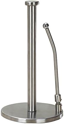 Euhubb Stainless Steel Standing Paper Towel Holder Simply Tear Roll Contemporary Paper Towel Holder/ Tissue Holder Countertop