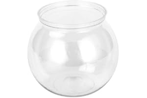 JILIN Plastics Round Aquarium Unbreakable Crystal-Clear Fish Bowls for Small Fish 4 Sizes Vases for Candy Ornament Holder plastics goldfish bowls ivy bowls plastics clear round fish bowl
