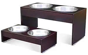 PetFusion Elevated Bamboo Dog Feeder (Tall 10