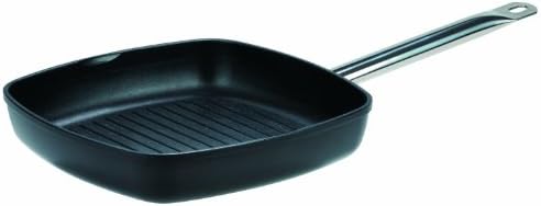 GSW GastroTraditionell 164283 Titanium Grill Pan with Stainless Steel Handle 28 cm