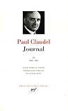 Image de Paul Claudel : Journal, tome II 1933-1955