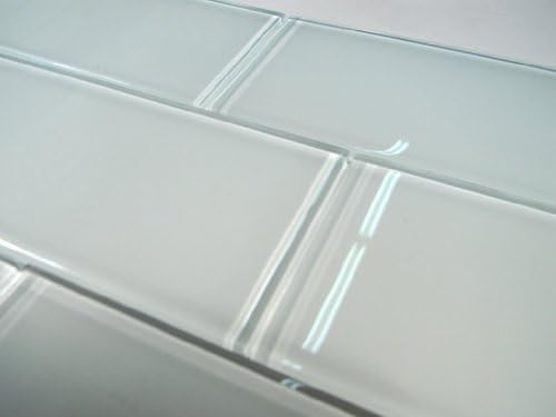 Snow Glass 3x6 Subway Tile by GlassTileHome