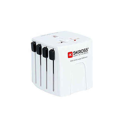 SKROSS Reiseadapter MUV Micro Steckdoseneingang für: Euro, USA/Japan, Australien/China, UK