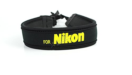 Hirondelle Bleue Sangle courroie Bandouli  re Neck strap avec le logo Nikon pour boitier photo reflex num  rique  reflex ou compact  Pour les boitiers photo Nikon