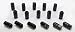 Vision Wheel Black Lug Nuts - 16 each , Color: Black 300-201B-SET RS.9606.00