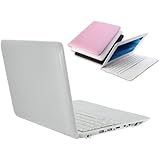 FANCY CHERRY&reg; NEW 2017 HD 10 inch Mini Laptop Notebook Netbook Tablet Computer 1G DDR3 4GB Memory VIA WM8880 CPU Dual Core Android Screen Wifi Camera Keyboard USB HDMI - Pink