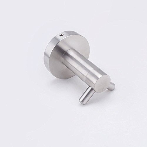 Handtuchhaken Bademantelhaken Kleiderhaken Wandhaken Edelstahl 2 Haken selbstklebend Nickel Haken gebürstetrhaken Edelstahl Einzel selbstklebend Nickel Haken gebürstet - 6