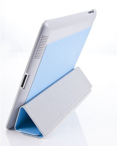 iPad 4 Hülle – VEO Ultra Dünnes Smart Cover mit Stand & Schlaf-Funktion für iPad 4. (Mit Retina), 3 & 2, BLAU - 3