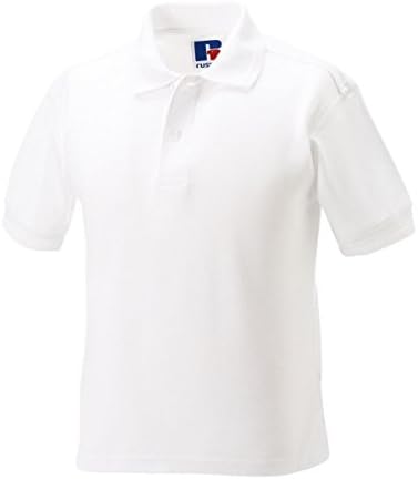 3 Pack Kids Children's Girls Boys Polycotton Polo Shirts Casual School Uniforms White 5-6 Years