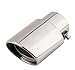 Produktbild Wosonku Round Silver Car Universal Stainless Steel Chrome Exhaust Tail Muffler Tip Pipe