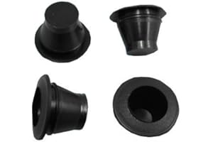 REJEL Dinitrol Lot de 50 bouchons obturateurs coniques en plastique Noir 10 mm