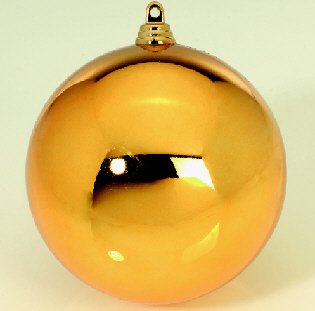 Preisvergleich Produktbild DS Euro Weihnachtskugeln Gold glänzend, Premium nahtlos Outdoor, 10cm Kunststoff, schwer entflammbar 8er Set, Lieferung Frei Haus