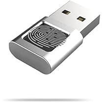 Lecteur D'empreintes Digitales USB - Reconnaissance 0,5 Sec - Jusqu'à 10 Empreintes - 360° - Sécurité Windows - 10