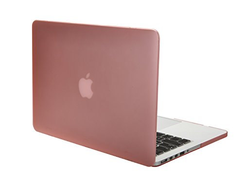 MacBook Pro 15 Retina Hülle, iNeseon Ultra Slim Plastik Leichte Hartschale Tasche Cover Case Schutzhülle für Apple MacBook Pro 15″ 15.4″zoll mit Retina Display Modell:A1398(Pink) - 2