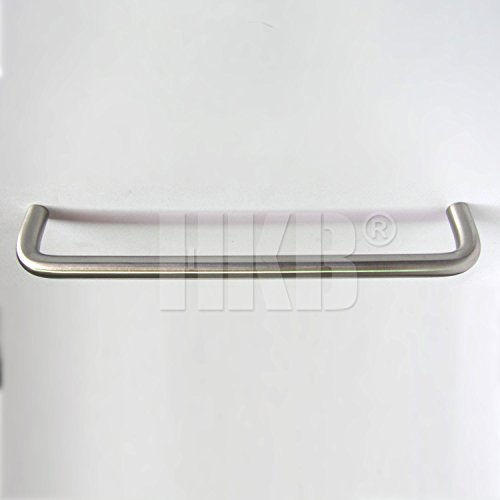 Preisvergleich Produktbild 1 Stück Schubladen- Schranktürgriff, Bügelgriff, elegantes Design, INOX Edelstahl massiv, + Schrauben, Breite = 202mm, Bohrlochabstand = 192mm, Höhe = 35mm, hochwertig, Art.-Nr. 10061-38