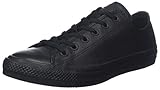converse leder chucks braun Logo am Innenknöchel Converse CT AS OX BLACK MONO, Unisex-Erwachsene Low-top, Schwarz (Black), 41 EU