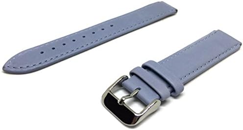 Light Blue Leather Watch Strap for Philip Stein Watch 15mm
