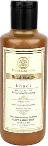 KHADI NATURAL Organic Henna & Tulsi Extra Conditioning Shampoo SLS & Paraben Free (420)