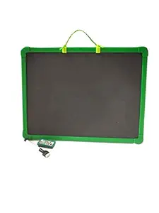 Urban Craft 2 in 1 Double Sided Whiteboard & Blackboard with Chalk & Duster- Colors May Vary