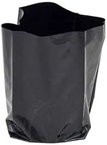 Grow Bag Poly Bag for Saplings, Seedlings, Vegetables & Seasonal Flower , Forestry Plant Nursery, Terrace Gardening Nursery Cover Black 8