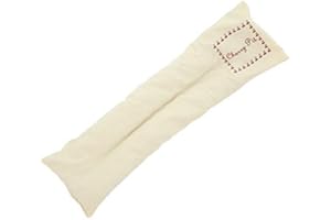 UMOI Cherry Pit Pillow Extra Long 350 Gram Cherry Stones for Relaxation Well-Being to Warm up in The Oven or Microwave, 350 Gram Cherry Stones, 42cm x 12cm (Natural)