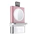 Produktbild Magnetic USB Wireless Charger für iWatch Series 5/4/3/2/1, Kabellos Laden Ladestation Dock Ladegerät Station Holder Halterung (rosa)