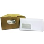 Versando BDLSKF1000 1000 Fenster-Briefumschläge Versando DIN Lang, 22 x 11 cm Weiß, mit Fenster, Selbstklebend, Umschläge, sk
