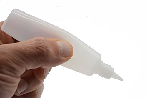 10 x 30ml Stiftflaschen bzw. Unicorn Bottle – Kunststoffflaschen aus weichem PE (weiß/transparent) – Liquid Flasche für E-Liquid – einfaches befüllen von E-Zigaretten – Tropfflaschen,Dosierflaschen,Dropper Flaschen,Quetschflaschen - 5