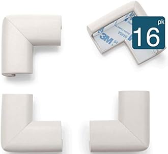 Roving Cove16-PIECE EXTRA DENSE Safe Corner Cushion - Value Pack - Oyster; Premium Childproofing Corner Guard - Child Safety Home Safety Furniture and Table Edge Corner Protectors