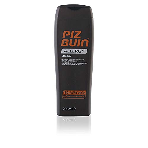 Piz Buin - Protección Solar, Loción allergy SPF 50+ - Protección Muy alta Bote 200 ml