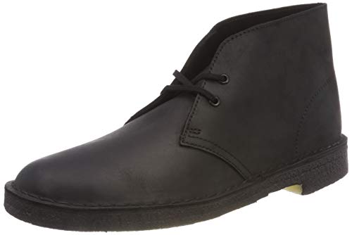 Clarks Originals Boot, Stivali Desert Boots Uomo, Nero (Black Smooth Leather-), 46 EU