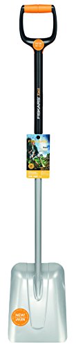 Fiskars Schaufel, Breite 23 cm, Länge 130 cm, Qualitätsstahl-Blatt/Glasfaserverstärkter Kunststoff-Stiel, Schwarz/Orange, Xact, 1003688 - 6