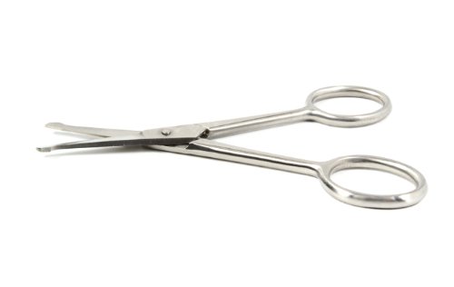 blueINOX Nasen -, Bart – und Ohrenhaarschere mit gerader Schneide 10cm Edelstahl rostfrei - 3