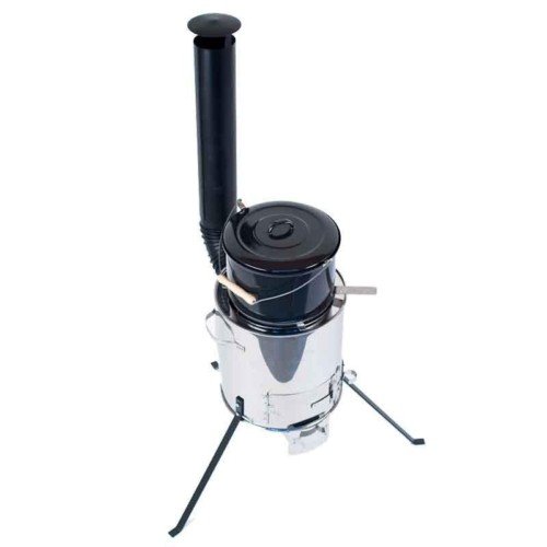 Preisvergleich Produktbild Nischenmarkt Gulaschkanone aus Edelstahl / / Gulaschkessel / / Feldküche