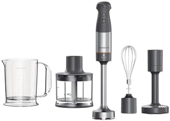Kenwood Triblade XL+ - Minipimer 1000W Tritatutto 0,5L Grigio