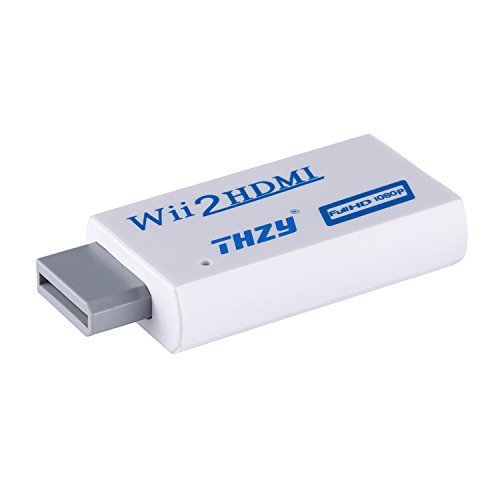 Wii zum HDMI Konverter, THZY Wii zu HDMI 720P / 1080P HD Konverter Output Video Upscaling Audio Adapter - Unterstuetzt alle Wii Anzeigemodi