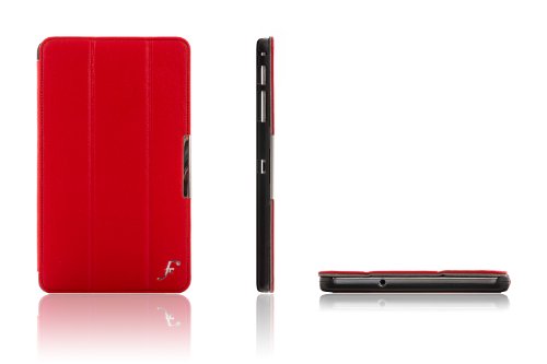 ForeFront Cases® Neue Leder Hülle / Tasche / Case / Cover für Samsung Galaxy Tab 4 8.0 T330 – Rundum-Geräteschutz und intelligente Auto-Sleep-Wake-Funktion mit 3-JAHRES-GARANTIE VON FOREFRONT CASES – inkl. Eingabestift und Displayschutz - 2