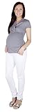 Mija – Umstandshose mit Bauchband / Denim Rohrenjeans Slim 9044 - 2