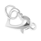 kettenverschluss sterling silber Diese sind geformt und gegossen, keine Nähte in der Mitte.