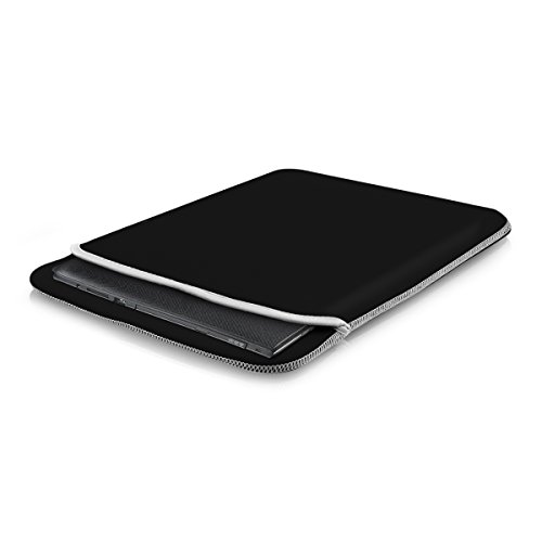 kwmobile Laptoptasche Neopren Sleeve für 15″ 15,6″ Laptop / Ultrabook – Notebook Tasche Schutzhülle Laptop Case Hülle in Schwarz – z.B. geeignet für Apple, Samsung, Lenovo, Asus, Huawei - 4