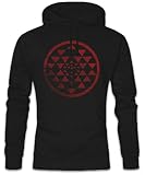 Qualität: 280 g / m² Urban Backwoods Red Squadron Patch Hoodie Kapuzenpullover Sweatshirt Größen S - 2XL