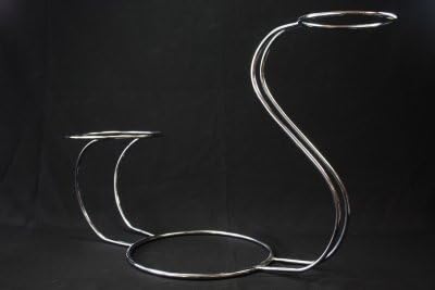 Windsor Three Tier Swan shape Chrome Wedding Cake Stand